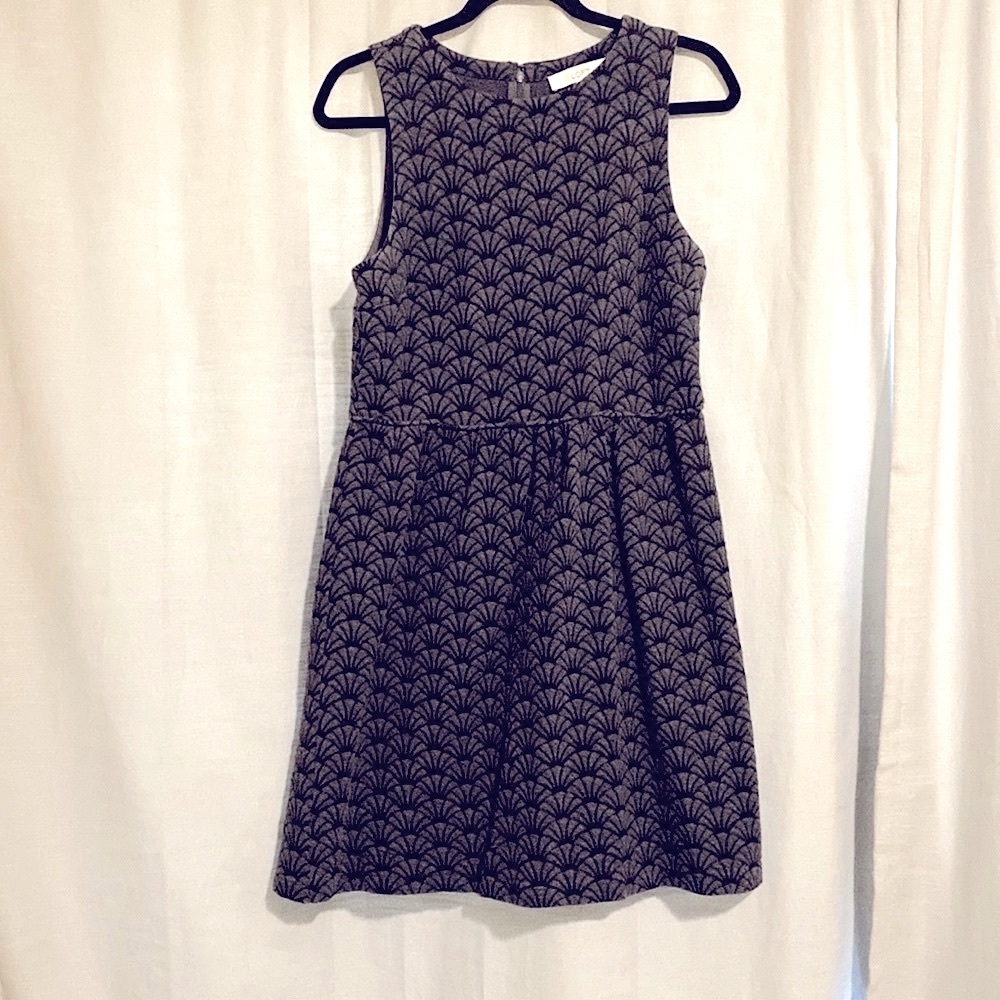 Gray Ann Taylor Loft Knee-Length Dress